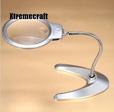6x Magnifying Glass Multi Functional Desk Magnifier Lamp Flexible Loupe Microscope With Light Magnifying Glass Tool 90mm 2x 21mm Magnifiers Aliexpress