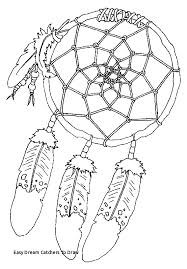 You can print it several times to try different color combination. Easy Dream Catcher Coloring Pages