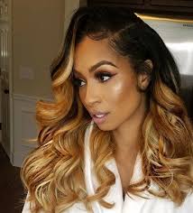 Black And Blonde Ombre Pin By Chikako Mcmaster On Hair For It Hair Styles Blonde Hair Black Girls Honey Blonde Hair