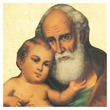 Saint Joseph with Child printed picture 12x10 in