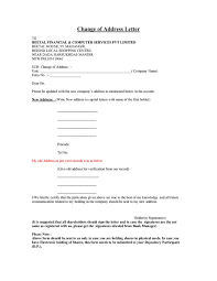 .its banker, wherein the company is requesting the bank to change the name of the company in the records of the bank for the account of the company the letter has to be printed on the letterhead of the company and will be submitted to the bank duly signed. 49 Best Change Of Address Letters 100 Free á… Templatelab