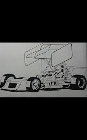 Oval Track Racing Art Supermodifieds Wings Art Drawing Coloring Print Cars Free Download Kidsc Race Car Coloring Pages Racing Art Cars Coloring Pages