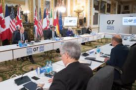 G7 health ministers hold weekly conference calls, march 19, 2020. Reaction To The G7 Minimum Tax Agreement Reuters