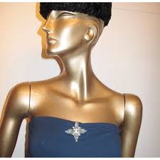 Chanel Iridescent Faceted Stones Clover Gripoix Pendant Brooch New!