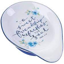 Simply place one beside your cookware and lean your utensil on its surface so none of the cooking fluids get on the counter. Ceramic Spoon Rest White Spr010 Amazon Ae