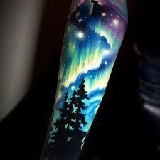 Image Result For Aurora Borealis Tattoo Aurora Auroraborealis Borealis Image Result Tattoo Galaxy Tattoo Sleeve Sky Tattoos Tattoos