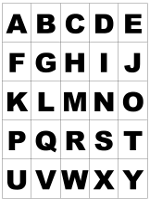 Schablonen buchstaben moldes de letras buchstaben. Abc Karten Zum Ausdrucken Und Ausschneiden Alphabet Lernen