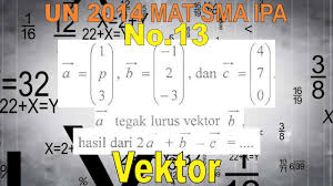 Check spelling or type a new query. No 13 Un 2014 Sma Ipa Vektor Matematika Soal Dan Pembahasan Youtube