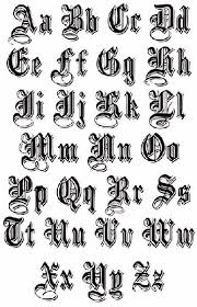 An overwhelming style of old english is to have an ornamental component in the subtle elements of the letters. Old English Tattoos Letters 11 1 Jpg 387 600 Chicano Lettering Lettering Tattoo Lettering