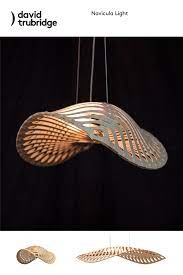 A Feature Light Available In 3 Sizes Made From High Quality Sustainable Bamboo Plywood Navicula Is Made In Ne Nature Inspired Lighting Design Pendant Lighting