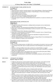 Registered Nurse Home Health Resume Samples Velvet Jobs