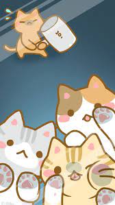 Kawaii Phone Background From Cocoppa App 3 Kawaii Cat Anime Cat Kawaii Wallpaper