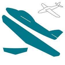 Whether your are folding your cutouts into 3d airplanes or using them for arts and crafts projects, your preschooler will never. Cardboard Airplane Template Cardboard Airplane Airplane Crafts Plane Crafts