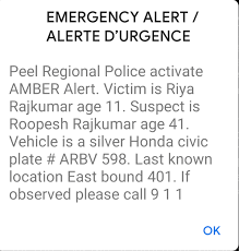 Vote in the poll above and leave your thoughts in the. Peel Regional Police Amber Alert Ontario