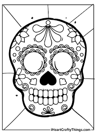 Customize the letters by coloring with markers or pencils. Sugar Skull Coloring Pages Updated 2021