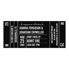 Ticket Stub Party Invitation Zazzle Com In 2021 Party Invitations Invitations Concert Themed