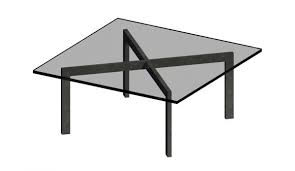 The mies coffee table, originally designed in 1929, features the signature cross steel base and solid glass top. Mies Coffee Table Modlar Com