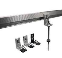 Anodized Solar Tin Roof Mounting Kit L Foot Mount Solar Metal Bracket with  Self-Tapping Screw