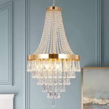 A excellent crystal fixture for your foyer, dining room, living room and more! Buy Berliget Empire French Modern Gold Raindrop Crystal Chandelier Farmhouse 12 Lights Crystal Pendant Light Semi Flush Mount Ceiling Lighting Fixture For Dining Room Living Room 19 Inch Online In Turkey B08pqqkzt1
