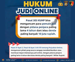 Polres - Pasal 303 KUHP Bisa Mengancam Para Pemain Judi Dengan Pidana  Penjara Paling Lambat Lama 4 Tahun dan Denda Paling Banyak 10 Juta Rupiah |  Facebook