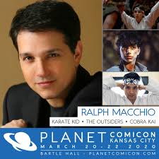Planet Comicon Kansas City is excited to welcome the persona behind Daniel  LaRusso, Ralph Macchio. He was cast in 1984 for his most well-known role in  The Karate Kid and is currently