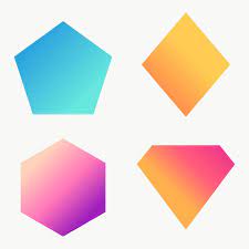 Colorful Gradient Geometric Shapes Set Transparent Png Free Image By Rawpixel Com Ningzk V Geometric Shapes Printable Designs Geometric