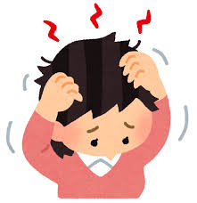 頭の痒い人のイラスト（女性） | かわいいフリー素材集 いらすとや