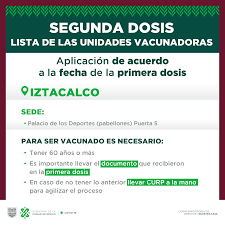 El 14 de diciembre el subsecretario de prevención y. Gobierno De La Ciudad De Mexico Atencion Si Vives En Iztacalco Y Ya Recibiste La Primera Dosis De Acuerdo Al Programa Nacional De Vacunacion Covid19 A Partir Del Miercoles 17 De