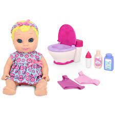 New Adventures Little Darling It S My Potty 11 Inch Doll With Potty Chair Walmart Com