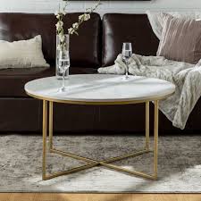 Daisy Faux Marble And Gold Round Coffee Table By Desert Fields Walmart Com In 2020 Coffee Table Round Gold Coffee Table Round Coffee Table Modern