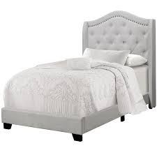 Shop for twin bed frame at bed bath & beyond. Monarch Specialties Light Grey Twin Bed Frame In The Beds Department At Lowes Com