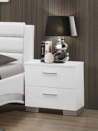 Coaster 203502 Home Furnishings Night Stand Glossy White Walmart Com Walmart Com