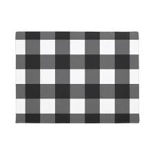 Black And White Check Doormat Black And White Buffalo Check Doormat Zazzle Com With Images White Buffalo Buffalo Check Door Mat