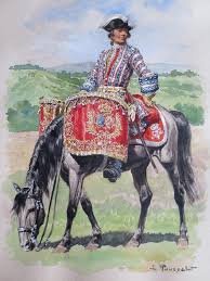 French Maison Royale Gendarmerie De La Reine Kettle Drummer 1720 24 By Rousselot French Army American War Of Independence Seven Years War