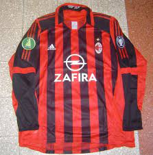 Zlatan ibrahimovic is a doubt for ac milan's midweek serie a home game against. Ac Milan Home Fussball Trikots 2005 2006 Sponsored By Opel