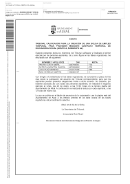 EDICTO TRIBUNAL CALIFICADOR PARA LA CREACIÓN DE UNA BOLSA DE EMPLEO  TEMPORAL PARA PROVISION MEDIANTE CONTRATO TEMPORAL DE EDUCA