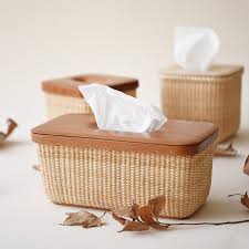 A pretty accent for any room, this rattan tissue box cover is hand woven in hapao style, which refers to the technique of tight weaving the rattan peel over the rattan vine. Rattan Tissue Box Apollobox