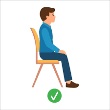 Correct sitting position. Medical infographics with a child's spine sitting correctly on a chair. Vector illustration isolated 12732187 Vector Art at Vecteezy
