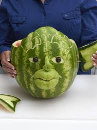 Watermelon Board Yoda Watermelon Carving Star Wars Snacks Star Wars Party