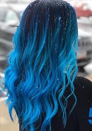 13 Gorgeous Blue Hair Color And Hairstyle Design Ideas Latest Fashion Trends For Woman In 2020 Blue Ombre Hair Hair Styles Long Hair Styles