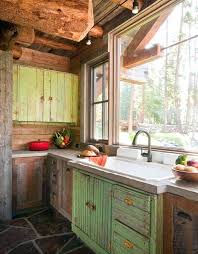 rustic vintage kitchen cabinets