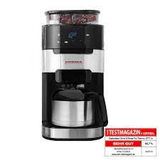You also need to make sure that your burr coffee grinder is milling the coffee beans to the right mass for your brewing machine. Coffee Machine Grind Brew Pro Thermo Gastroback