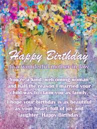 Maybe you would like to learn more about one of these? Watercolor Flowers Happy Birthday Card For Mother In Law Birthday Greeting Cards By Davia