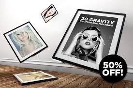 20 Gravity Photo Frame Mockups Design Mockup Free Frame Mockups Mockup