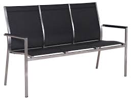 +++ exklusiv nur online +++. Lunse Edelstahl 3 Sitzer Gartenbank Palladium Silvergrey Gartenmobel Lunse
