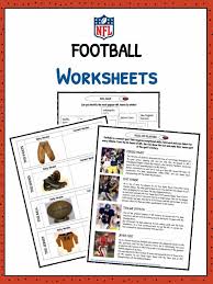 Football American Worksheet Football American Football Lesson Plans