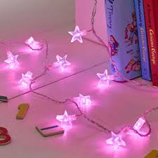 Pink is the colour of the moment. 30 Pink Led Star Indoor Bedroom Christmas Fairy String Lights On Clear Cable 5060256799870 Ebay