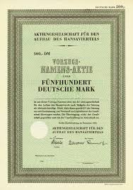 One which is owned by its shareholders) whose shares may be traded on a stock market. Hwph Ag Historische Wertpapiere Aktiengesellschaft Fur Den Aufbau Des Hansaviertels