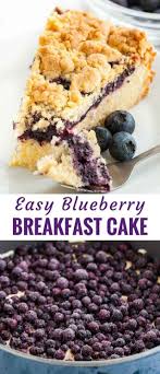 Bisquick Blueberry Coffee Cake Sour Cream Homemade Blueberry Breakfast Cake Is Bursting With Juicy Blueberries And A Hint Of Lemon A Delicious Blueberry Coffee Cake Made With Sour Breakfast In 2019