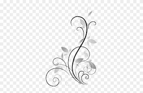 Hand drawn black and white floral wreath. Borders Border Frames Frame Fl Elegant Fancy Flower White Flower Design Png Clipart 4159827 Pinclipart